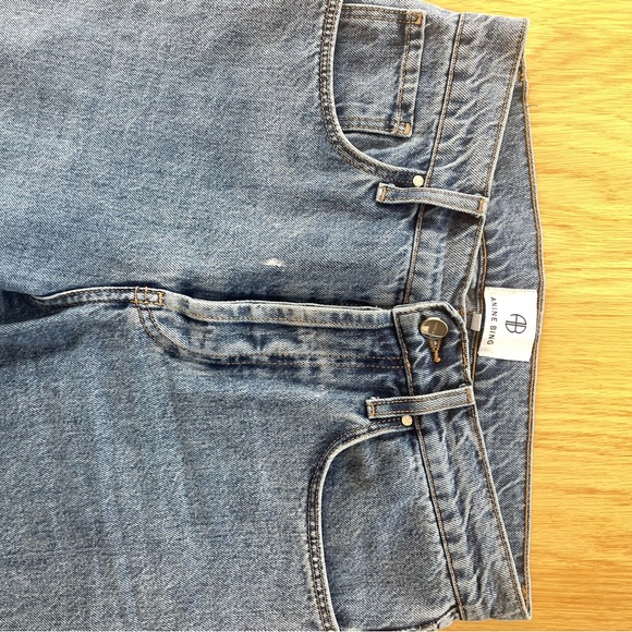 Anine Bing Medium Wash Straight Leg Denim | 27 - Picture 5 of 5